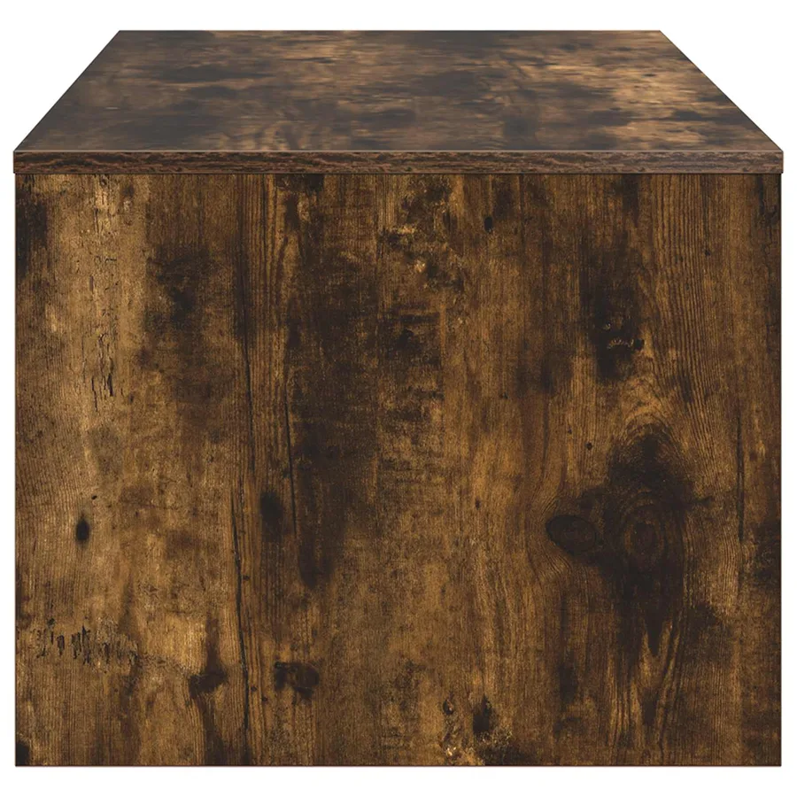 Table basse Chêne fumé 100 x 50 x 40 cm Bois d'ingénierie - 6