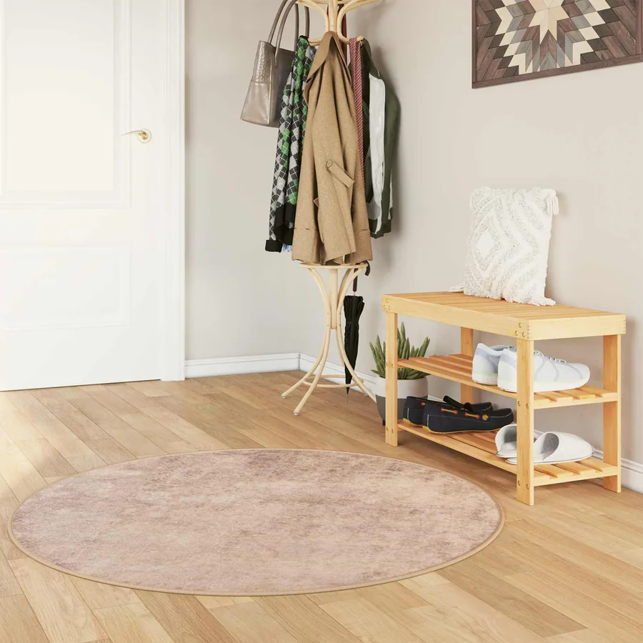 Coureur de Tapis MARSA Sable 120 x 120 cm Polyester et PVC