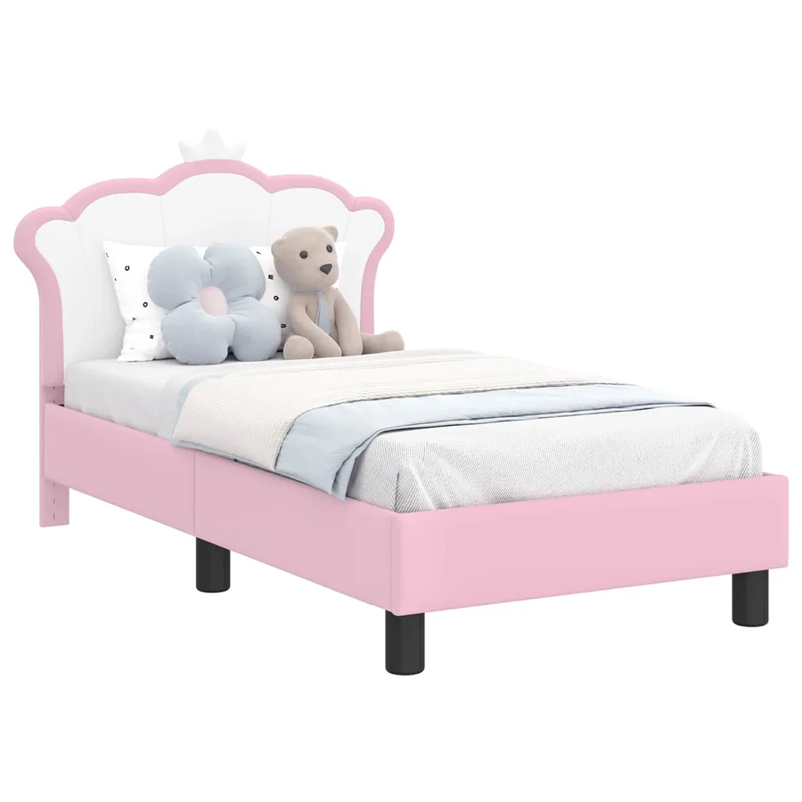 Cadre de lit pour tout-petit avec tête de lit Rose 70 x 140 cm - 2