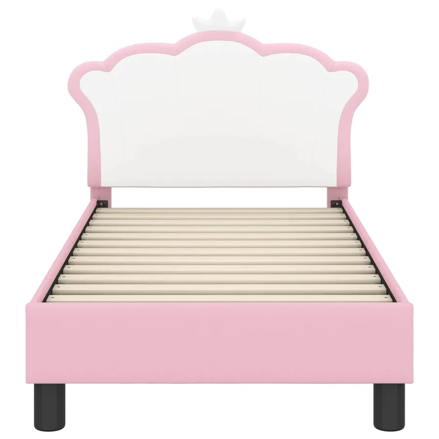 Cadre de lit pour tout-petit avec tête de lit Rose 70 x 140 cm - 5