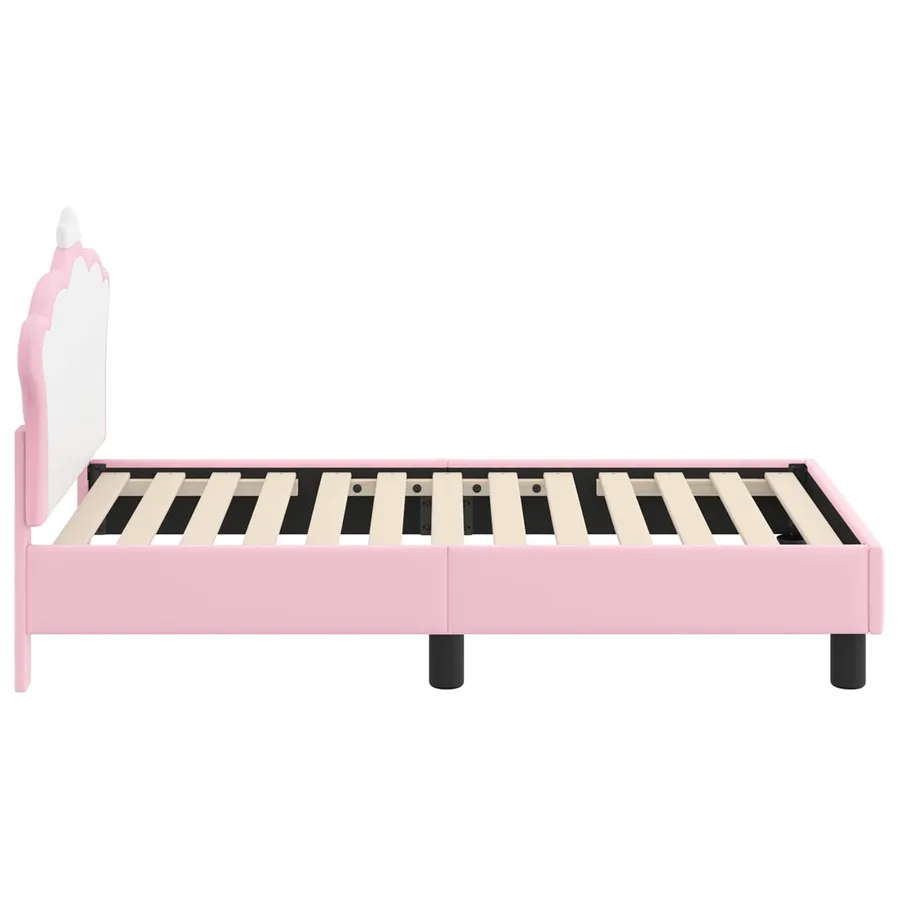 Cadre de lit pour tout-petit avec tête de lit Rose 70 x 140 cm - 6