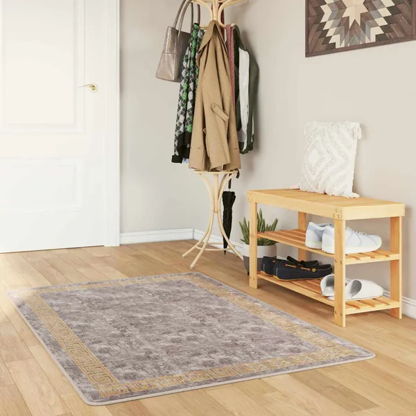 Coureur de Tapis MARSA Gris 100 x 150 cm Polyester et PVC