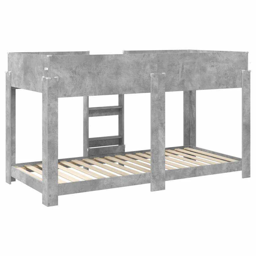 Lit Superposé pour Enfants Gris béton 90 x 200 cm - 7