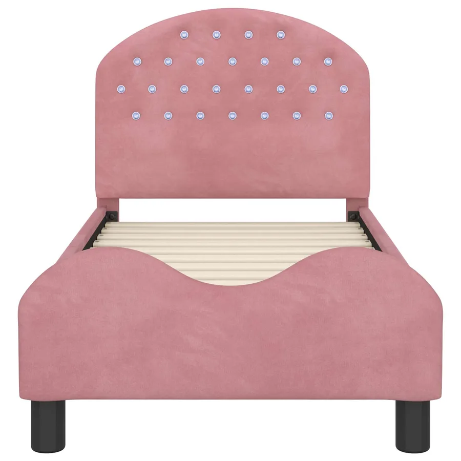 Cadre de lit pour tout-petit avec tête de lit Rose 70 x 140 cm - 5