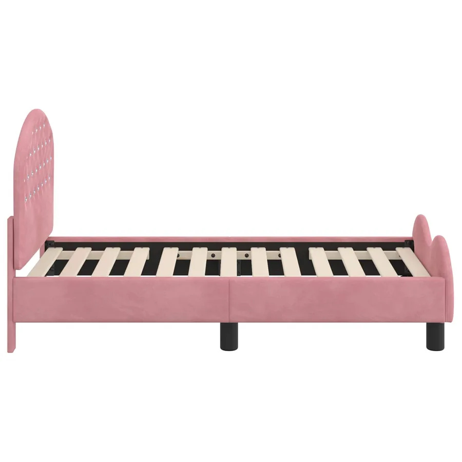 Cadre de lit pour tout-petit avec tête de lit Rose 70 x 140 cm - 6