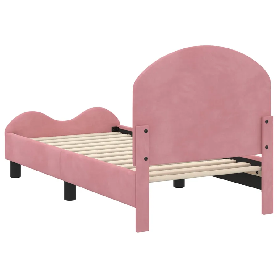 Cadre de lit pour tout-petit avec tête de lit Rose 70 x 140 cm - 7