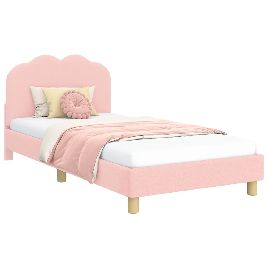 Cadre de lit pour enfants avec tête de lit Rose 80 x 200 cm - 3
