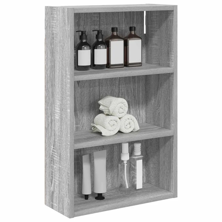 Armoire murale de salle de bain Gris Sonoma 40 x 16 x 62,5 cm - 3