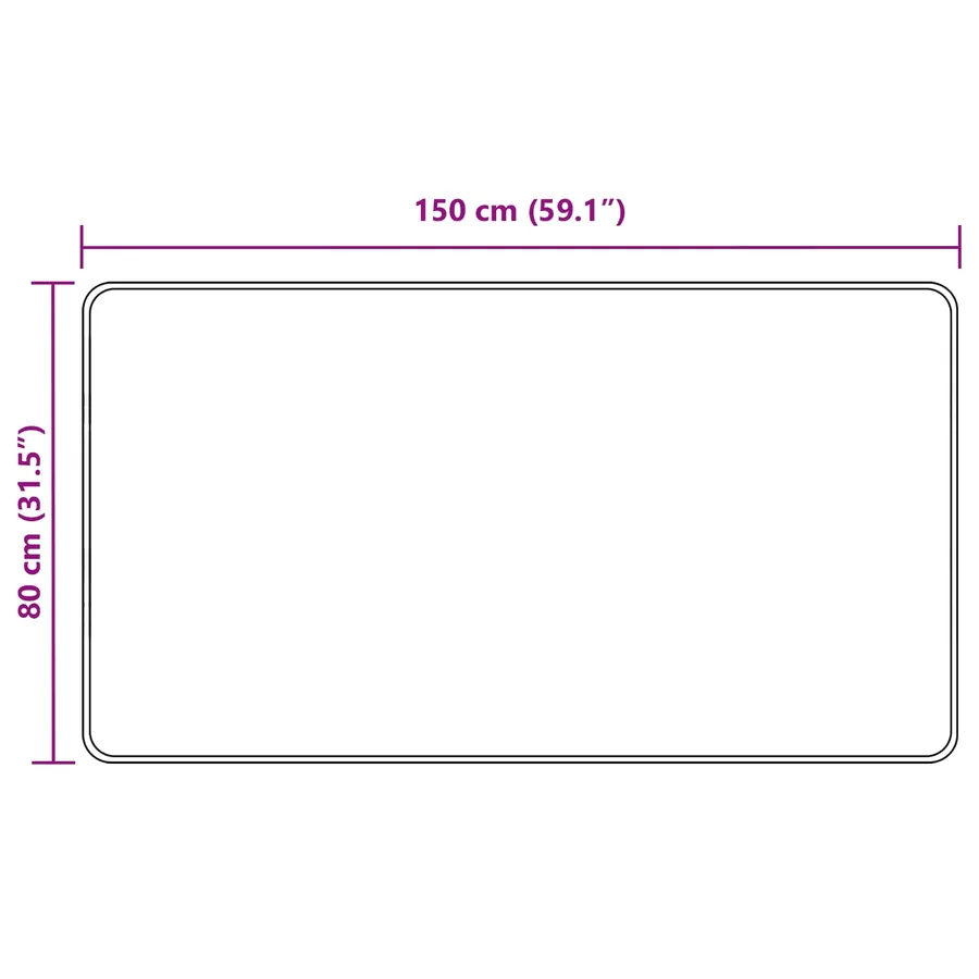 Coureur de Tapis MARSA Gris 80 x 150 cm Polyester et PVC - 7