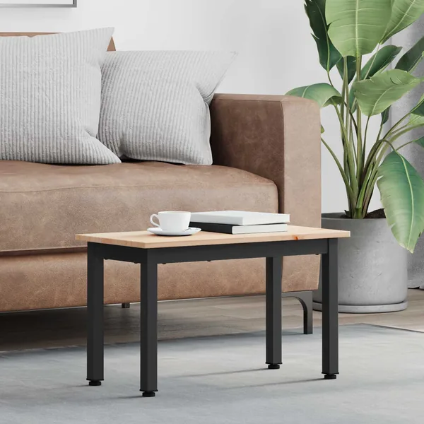 Table basse Naturel 60 x 30 x 36 cm Bois de pin massif