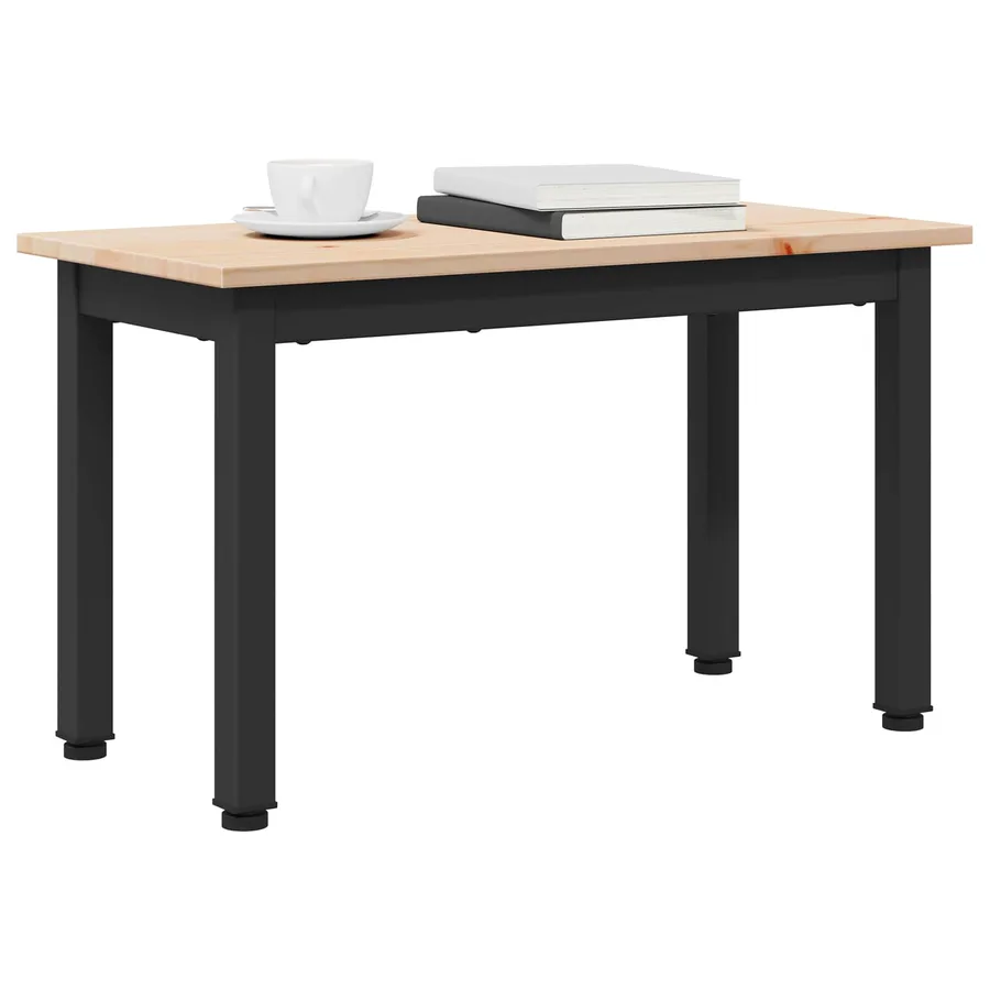 Table basse Naturel 60 x 30 x 36 cm Bois de pin massif - 3