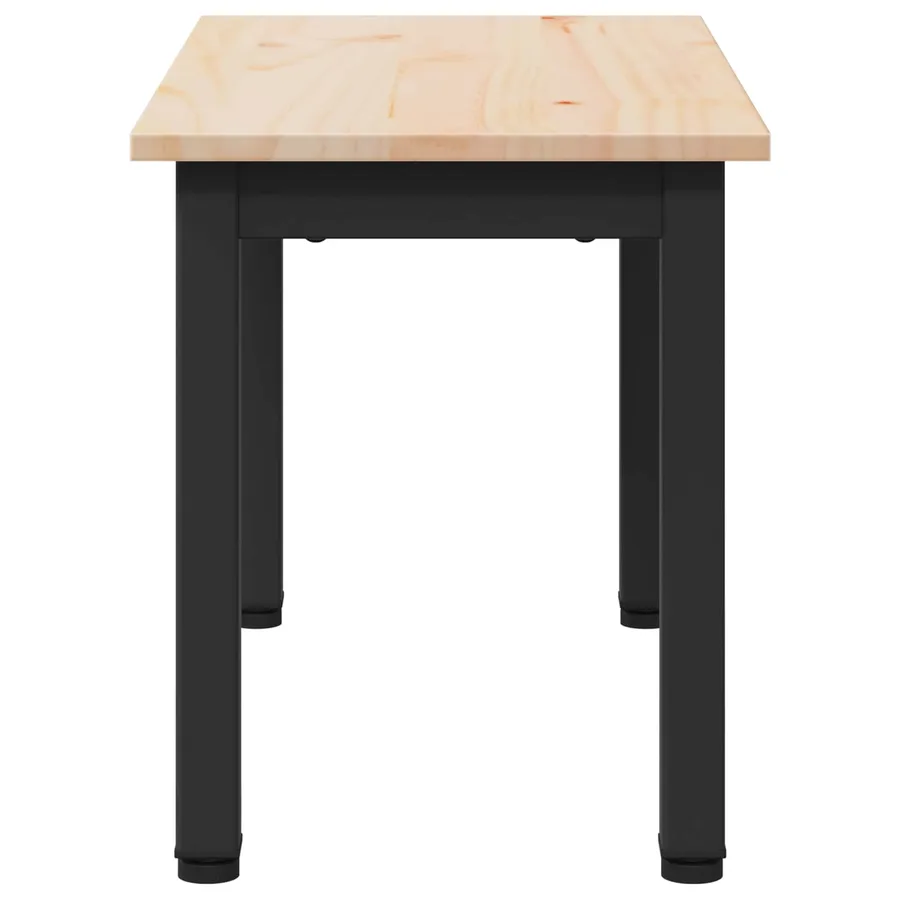 Table basse Naturel 60 x 30 x 36 cm Bois de pin massif - 6