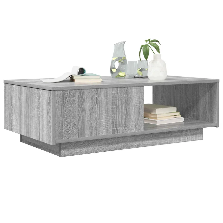 Table basse Gris Sonoma 95 x 55 x 31 cm Bois d'ingénierie - 3