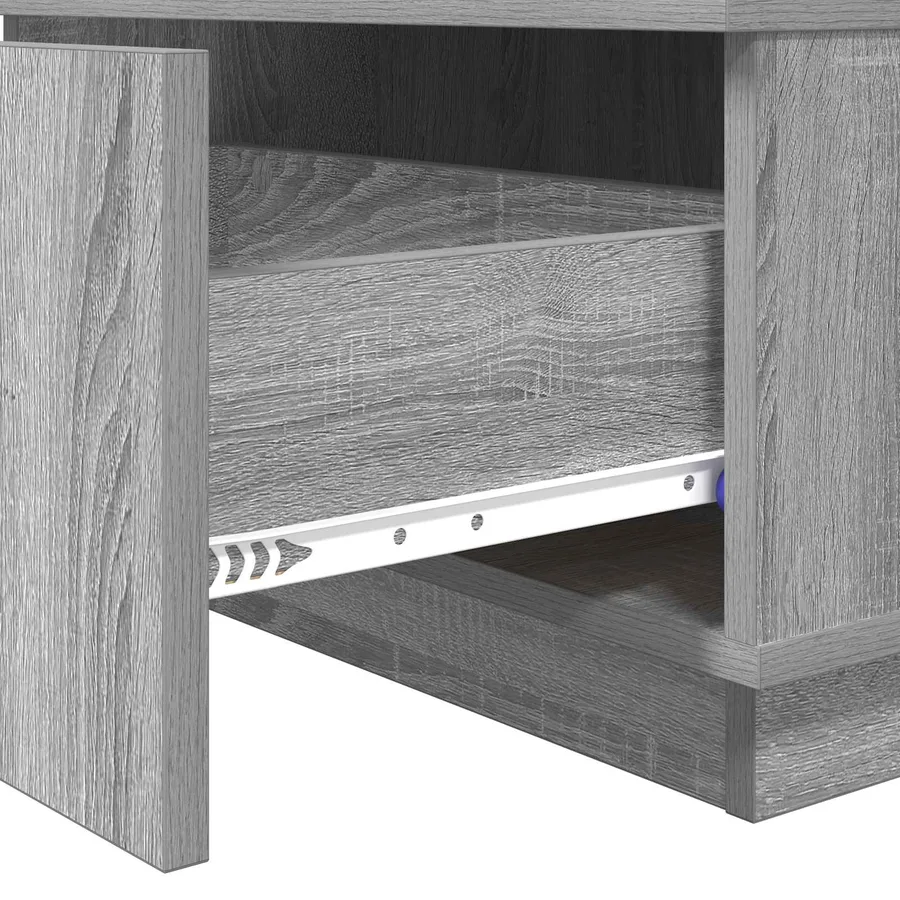 Table basse Gris Sonoma 95 x 55 x 31 cm Bois d'ingénierie - 9
