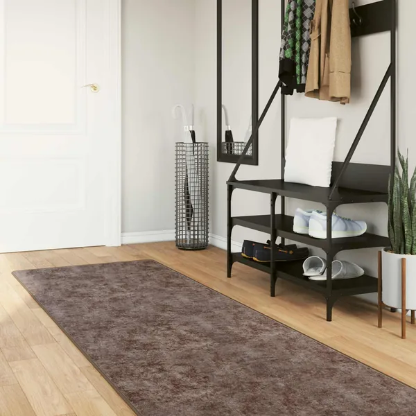 Coureur de Tapis MARSA Gris 100 x 400 cm Polyester et PVC