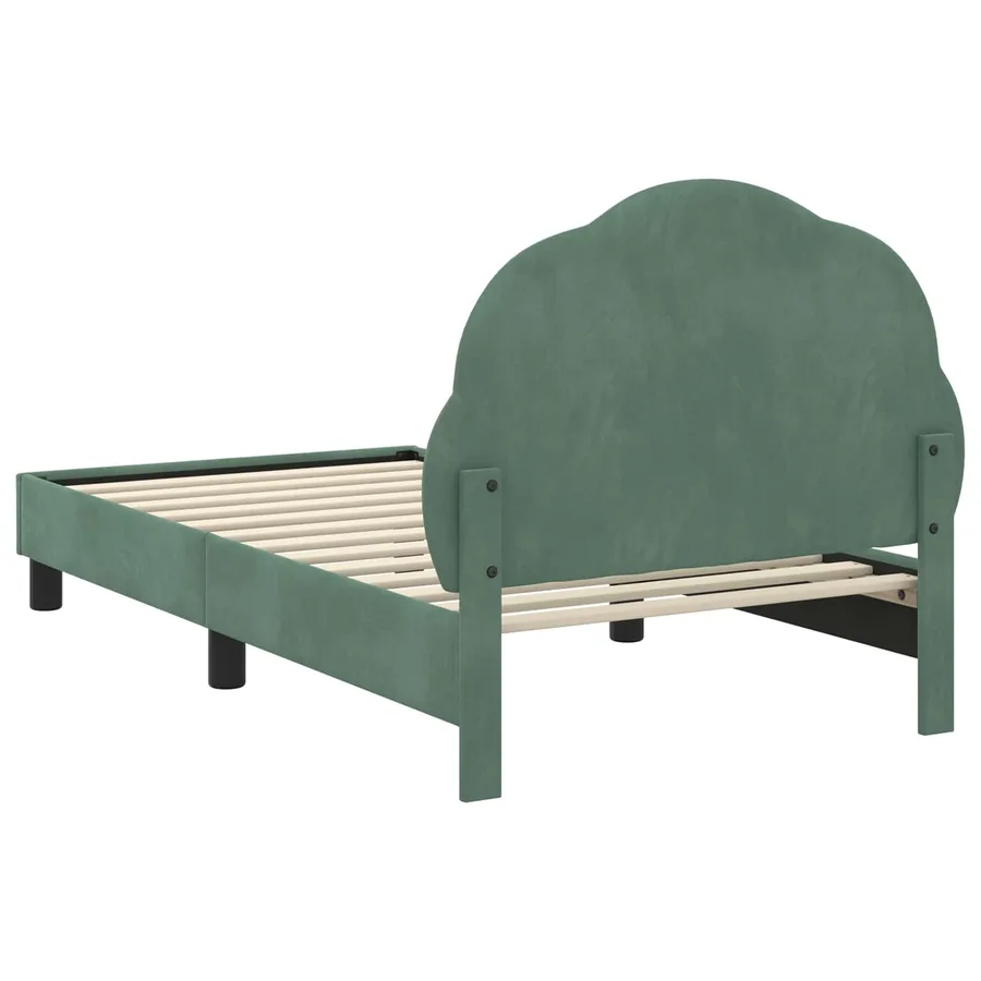 Cadre de lit pour enfants avec tête de lit Vert Mer 80 x 160 cm - 7