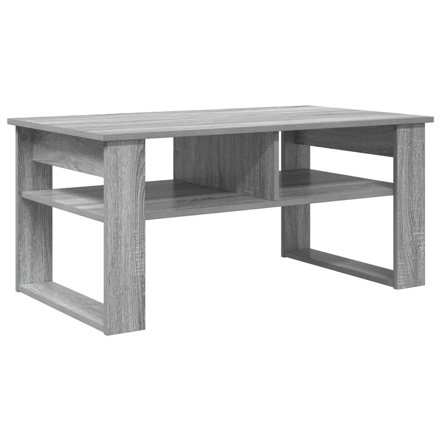 Table basse Gris Sonoma 96 x 54 x 44 cm Bois d'ingénierie - 7