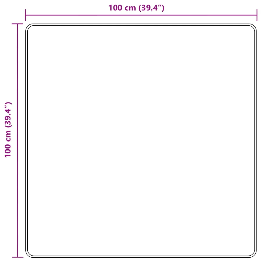 Coureur de Tapis MARSA Beige 100 x 100 cm Polyester et PVC - 7