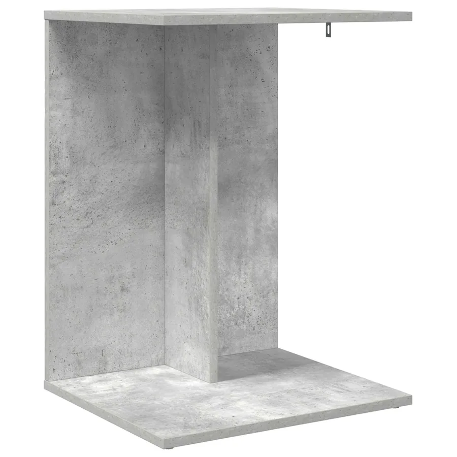 Table d'appoint Gris béton 45 x 40 x 62,5 cm Bois d'ingénierie - 2