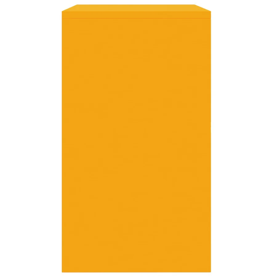Armoire de rangement Jaune moutarde 80 x 40 x 70 cm Acier - 7