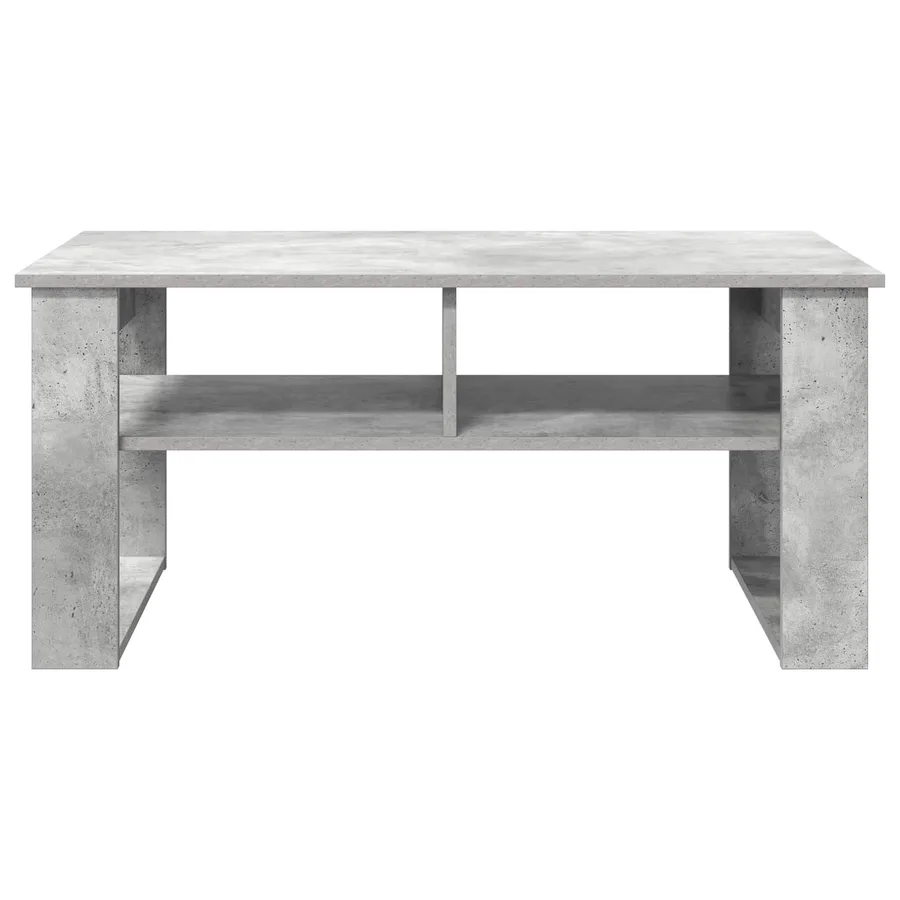 Table basse Gris béton 96 x 54 x 44 cm Bois d'ingénierie - 5