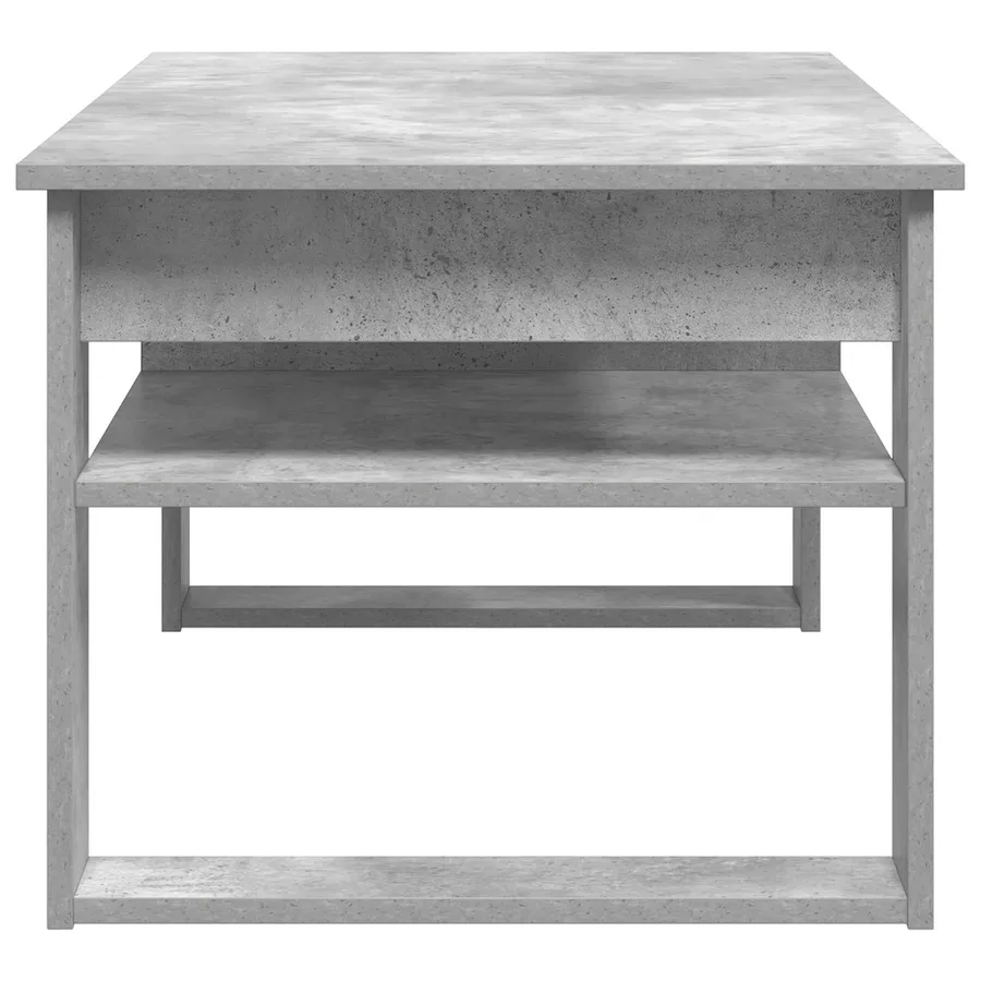 Table basse Gris béton 96 x 54 x 44 cm Bois d'ingénierie - 6