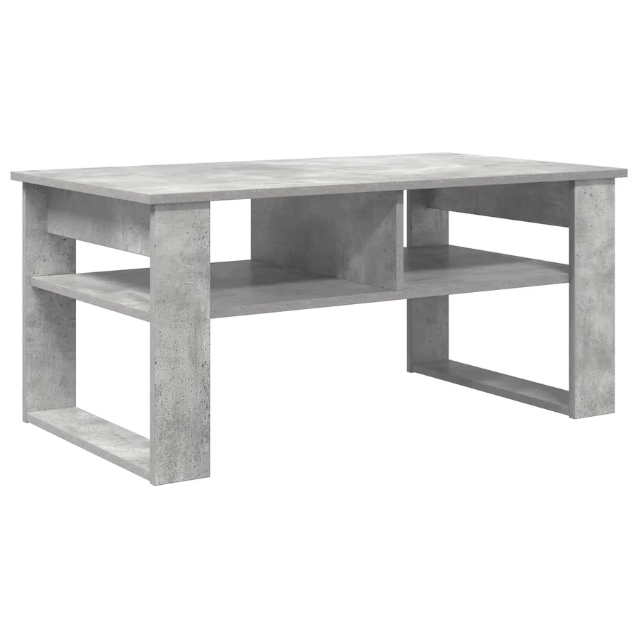 Table basse Gris béton 96 x 54 x 44 cm Bois d'ingénierie - 7