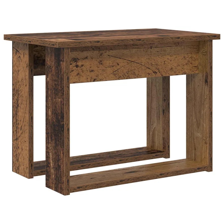 Ensemble de tables basses 2 pcs Bois ancien Bois d'ingénierie - 7