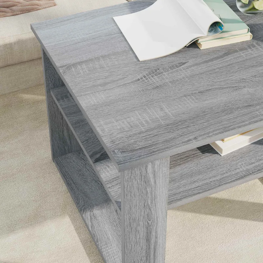 Table basse Gris Sonoma 64 x 54 x 44 cm Bois d'ingénierie - 4
