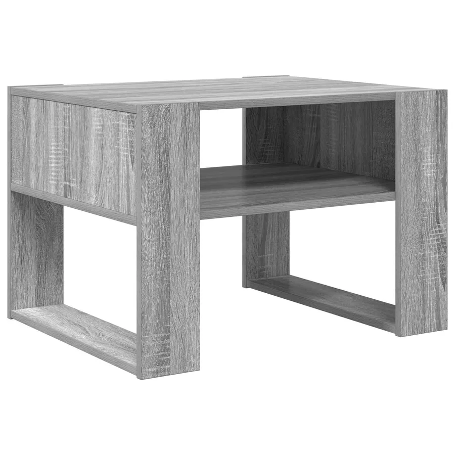 Table basse Gris Sonoma 66 x 53 x 45 cm Bois d'ingénierie - 2
