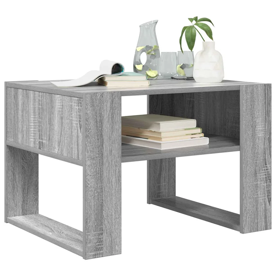 Table basse Gris Sonoma 66 x 53 x 45 cm Bois d'ingénierie - 3