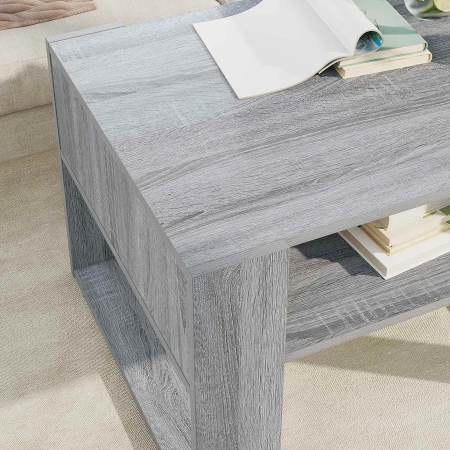 Table basse Gris Sonoma 66 x 53 x 45 cm Bois d'ingénierie - 4