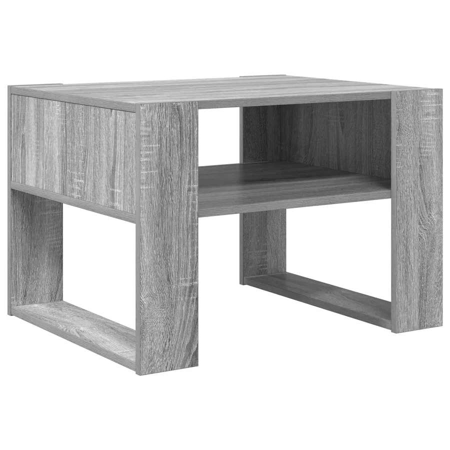 Table basse Gris Sonoma 66 x 53 x 45 cm Bois d'ingénierie - 7
