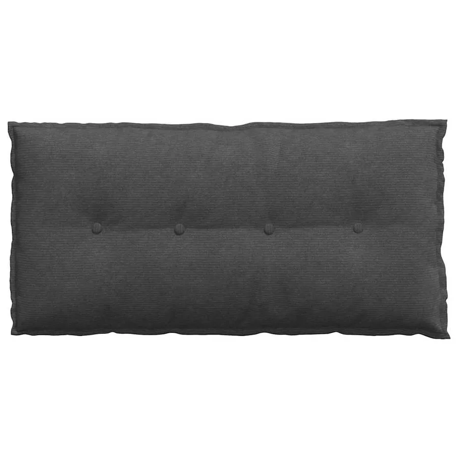 Coussin de Dos Gris foncé 100 x 50 cm Tissu en velours côtelé - 6