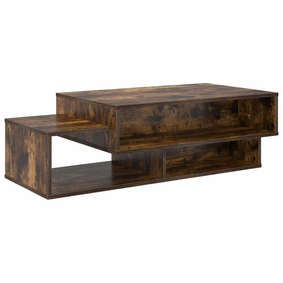 Table basse Chêne fumé 105 x 50 x 32,5 cm Bois d'ingénierie - 2