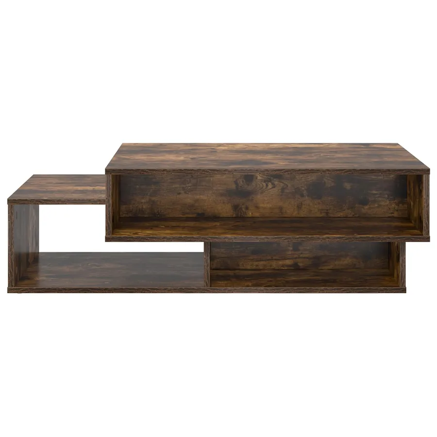 Table basse Chêne fumé 105 x 50 x 32,5 cm Bois d'ingénierie - 5