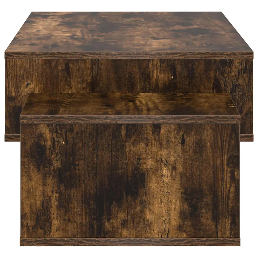 Table basse Chêne fumé 105 x 50 x 32,5 cm Bois d'ingénierie - 6