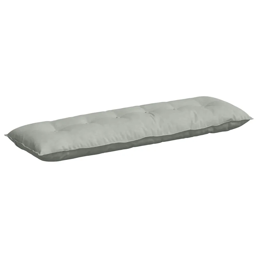 Coussin de Dos Gris clair 160 x 50 cm Tissu en velours côtelé - 2