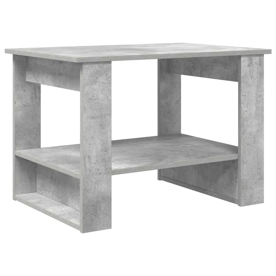 Table basse Gris béton 72 x 50 x 50 cm Bois d'ingénierie - 2