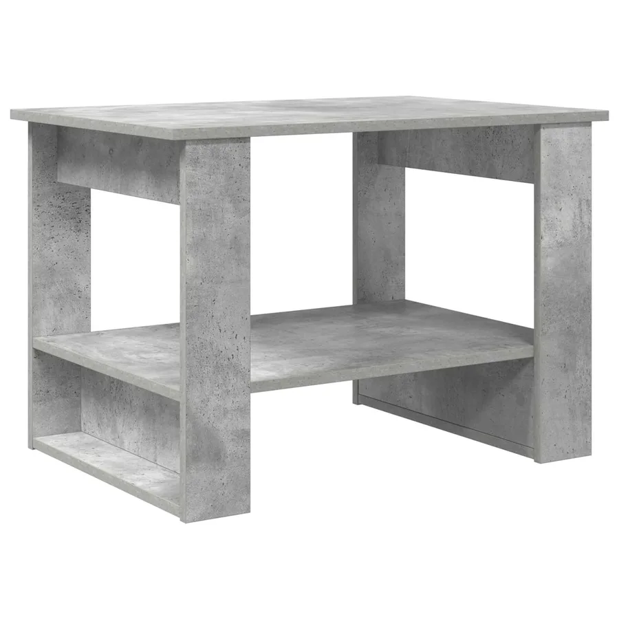 Table basse Gris béton 72 x 50 x 50 cm Bois d'ingénierie - 7