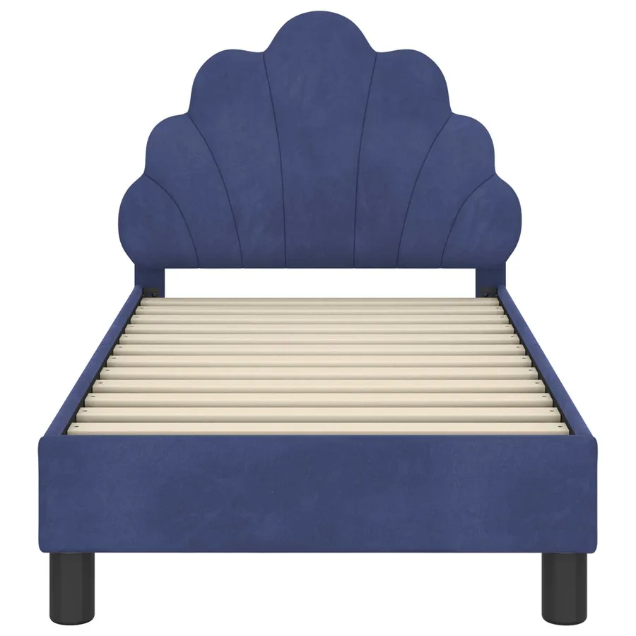 Cadre de lit pour tout-petit avec tête de lit Bleu police - 5