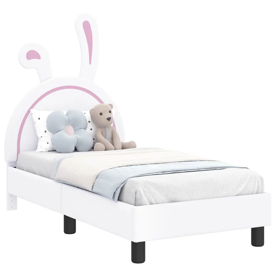 Cadre de lit pour tout-petit avec tête de lit Blanc 70 x 140 cm - 2