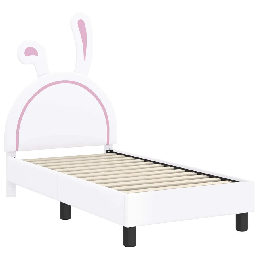 Cadre de lit pour tout-petit avec tête de lit Blanc 70 x 140 cm - 4