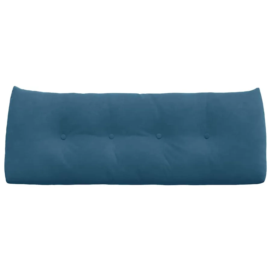 Coussin de Dos Bleu 120 x 24 x 50 cm Velours - 6