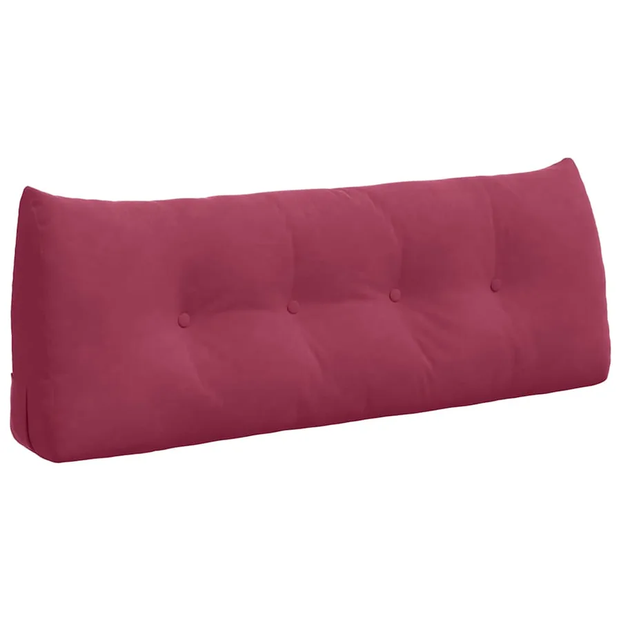 Coussin de Dos Bordeaux 120 x 24 x 50 cm Velours - 2