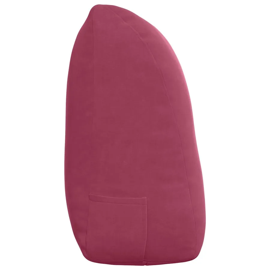 Coussin de Dos Bordeaux 120 x 24 x 50 cm Velours - 7