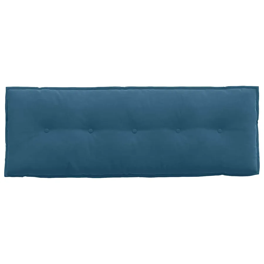 Coussin de Dos Bleu 140 x 50 cm Tissu en velours côtelé - 6