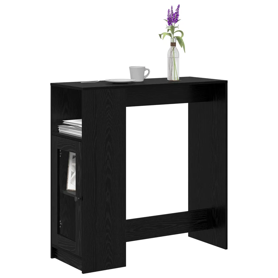 Table de bar Chêne noir 101 x 40 x 103,5 cm Bois d'ingénierie - 3