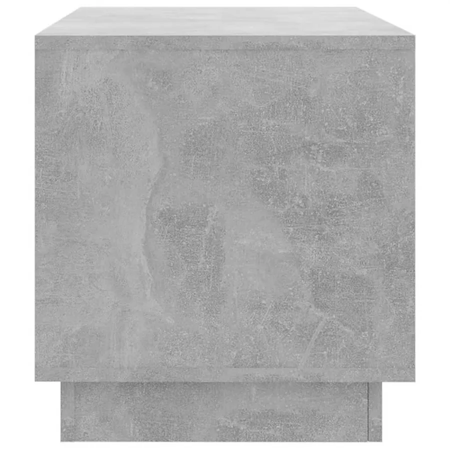Meuble TV gris béton 102x41x44 cm bois d'ingénierie - 6