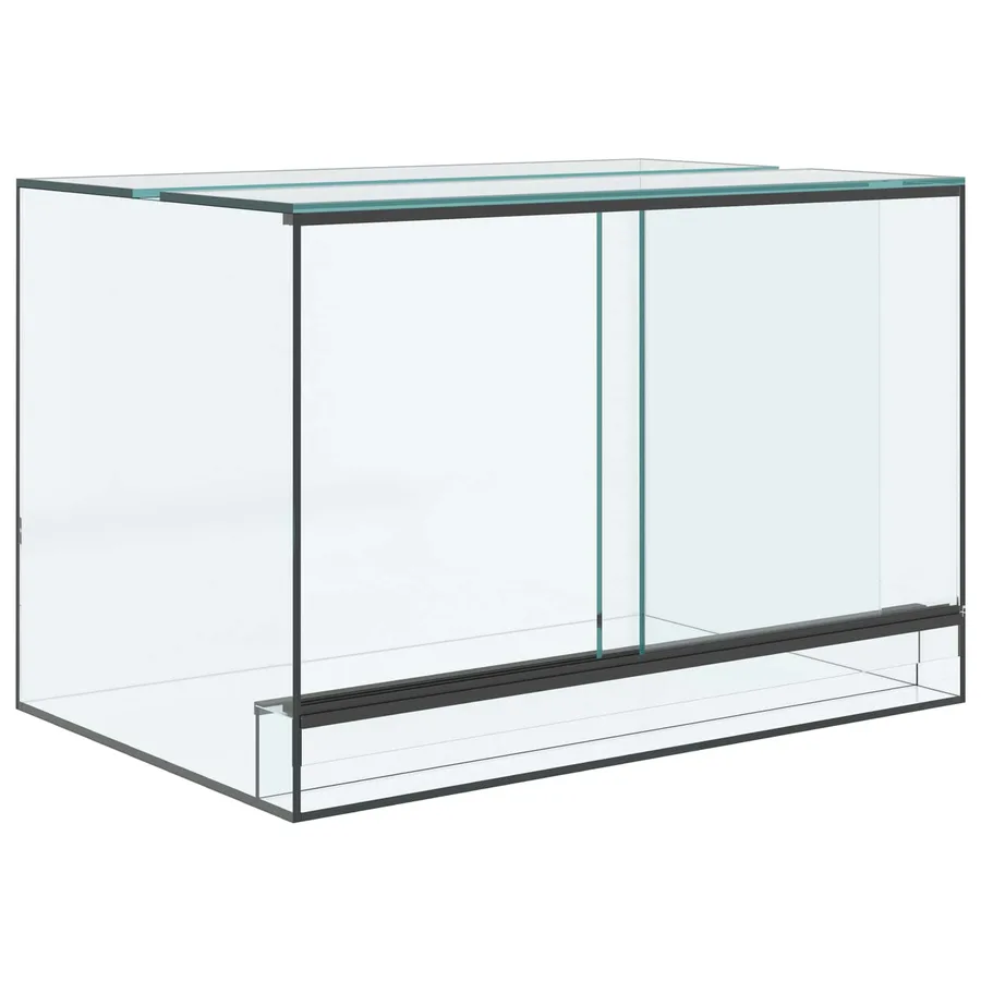 Terrarium avec stockage Transparent 60 x 40 x 40 cm Verre - 2